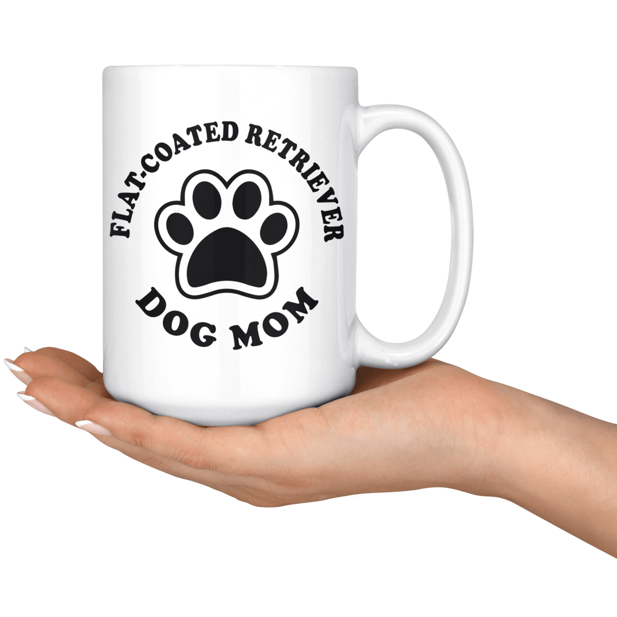 Flat Coated Retriever Dog Mom Coffee / Tea Ceramic Mug - 11oz / 15oz Drinkware