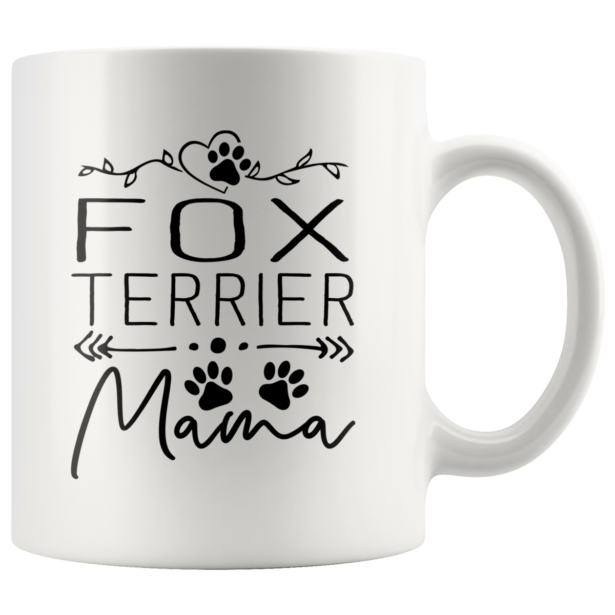 Fox Terrier Dog Mama Coffee / Tea Ceramic Mug - 11oz / 15oz Drinkware 11oz Mug