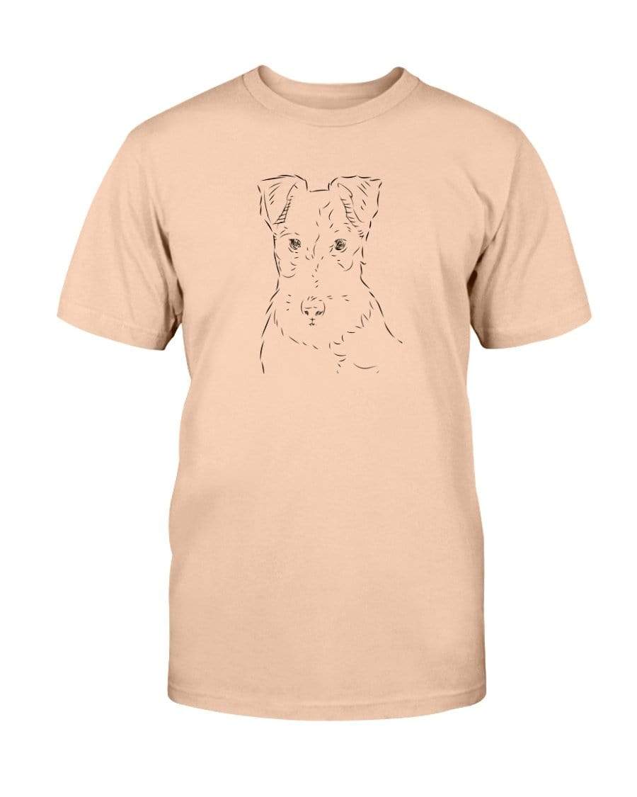 Fox Terrier Doodle Doggies Super Soft Unisex T-Shirt Shirts Sunset / S
