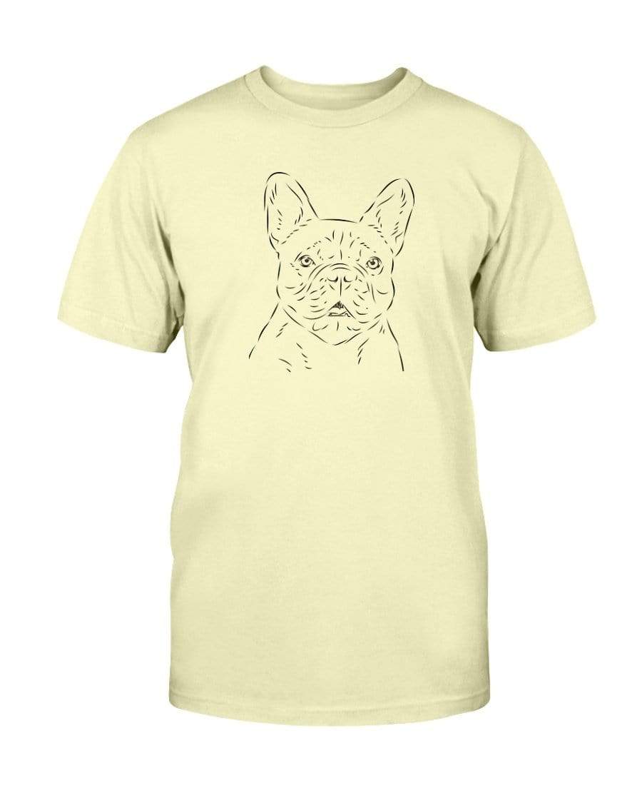 French Bulldog Doodle Doggies Super Soft Unisex T-Shirt Shirts Yellow / S