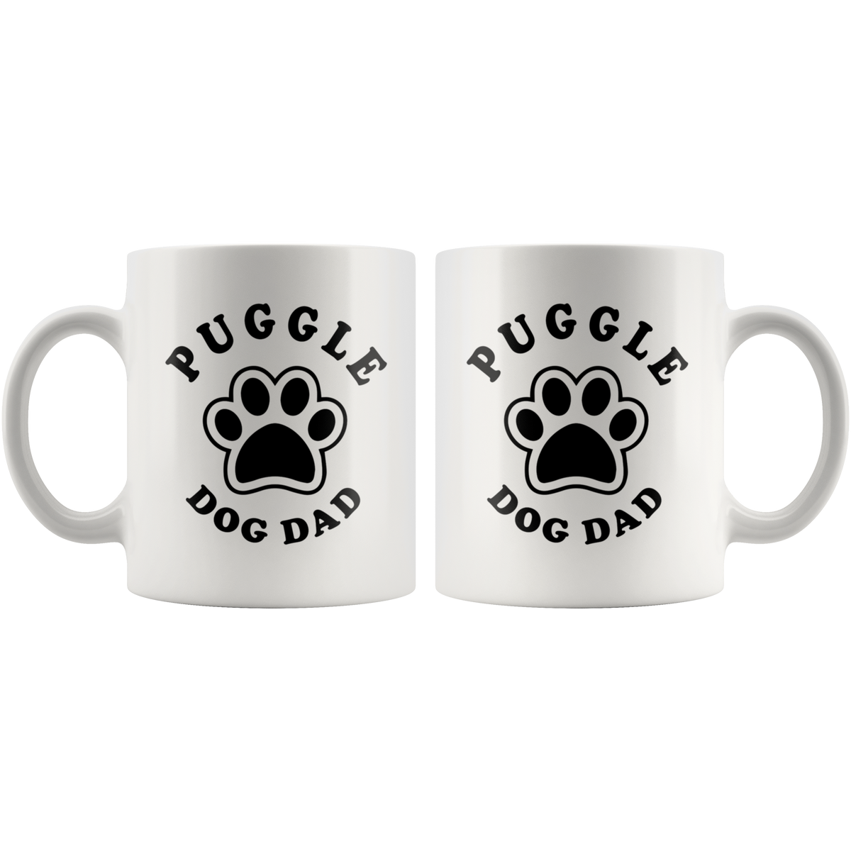 Puggle Dog Dad Coffee / Tea Ceramic Mug - 11oz / 15oz