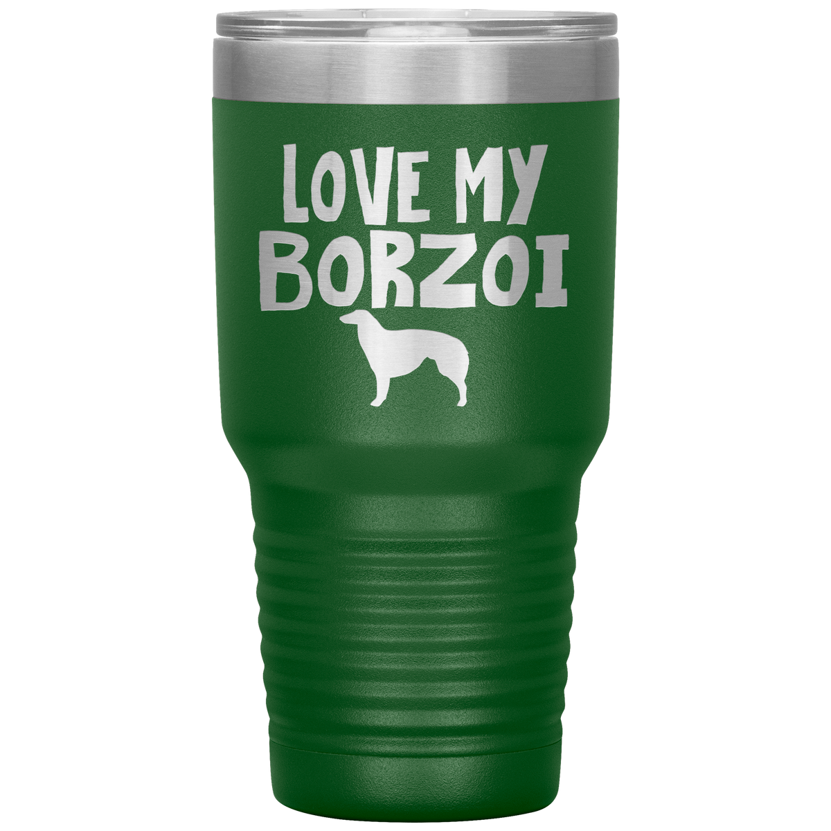 Love My Borzoi 30 Oz Vacuum Tumbler