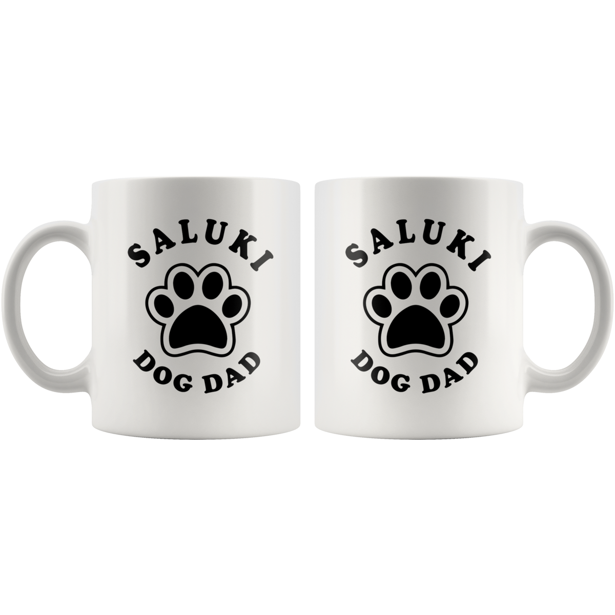Saluki Dog Dad Coffee / Tea Ceramic Mug - 11oz / 15oz