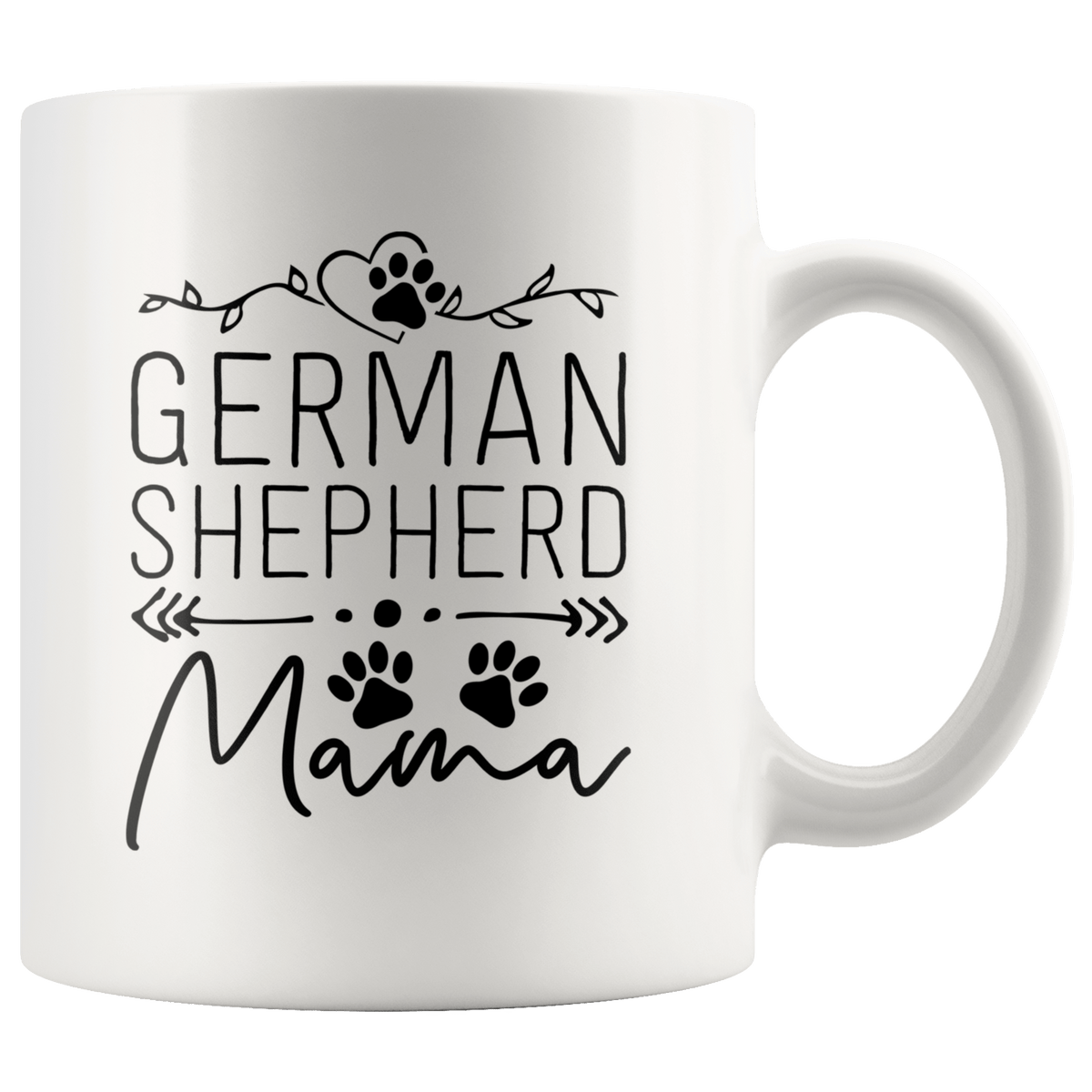German Shepherd Dog Mama Coffee / Tea Ceramic Mug - 11oz / 15oz Drinkware 11oz Mug