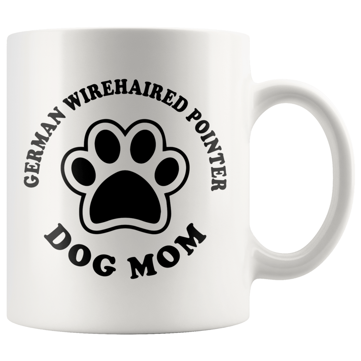 German Wirehaired Pointer Dog Mom Coffee / Tea Ceramic Mug - 11oz / 15oz Drinkware 11oz Mug