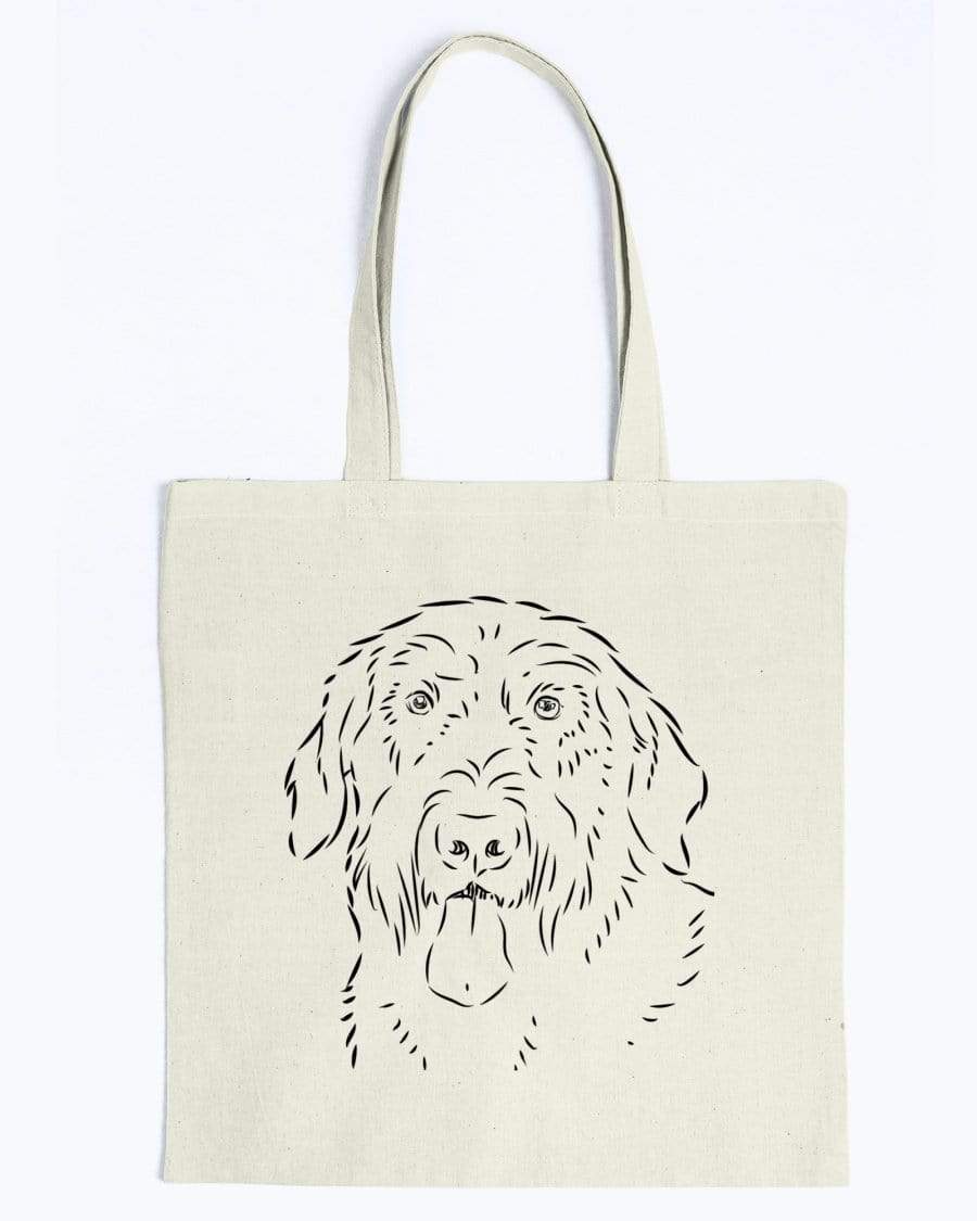 Giant Schnauzer Doodle Dogs Canvas Tote Bag Accessories Natural / M