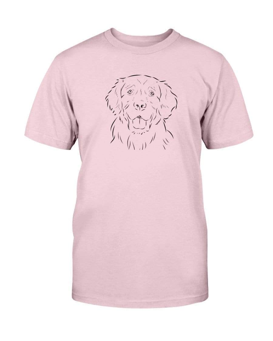 Golden Retriever Doodle Doggies Super Soft Unisex T-Shirt Shirts Pink / S