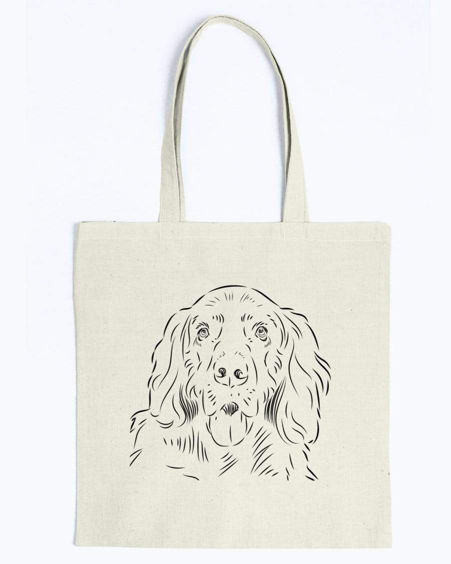 Gordon Setter Doodle Dogs Canvas Tote Bag Accessories Natural / M