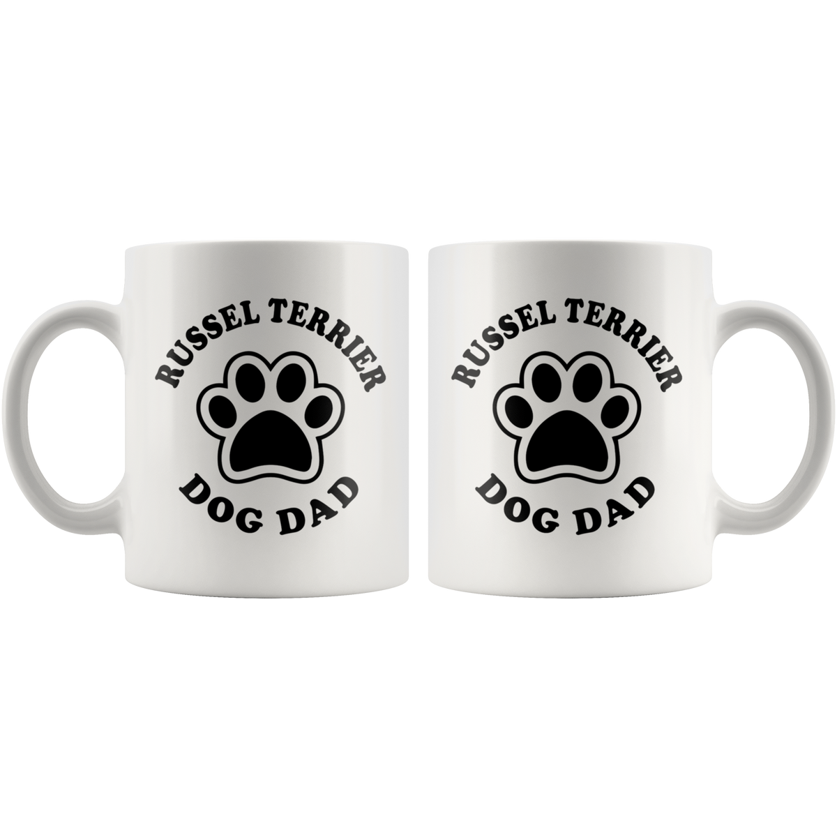 Russel Terrier Dog Dad Coffee / Tea Ceramic Mug - 11oz / 15oz