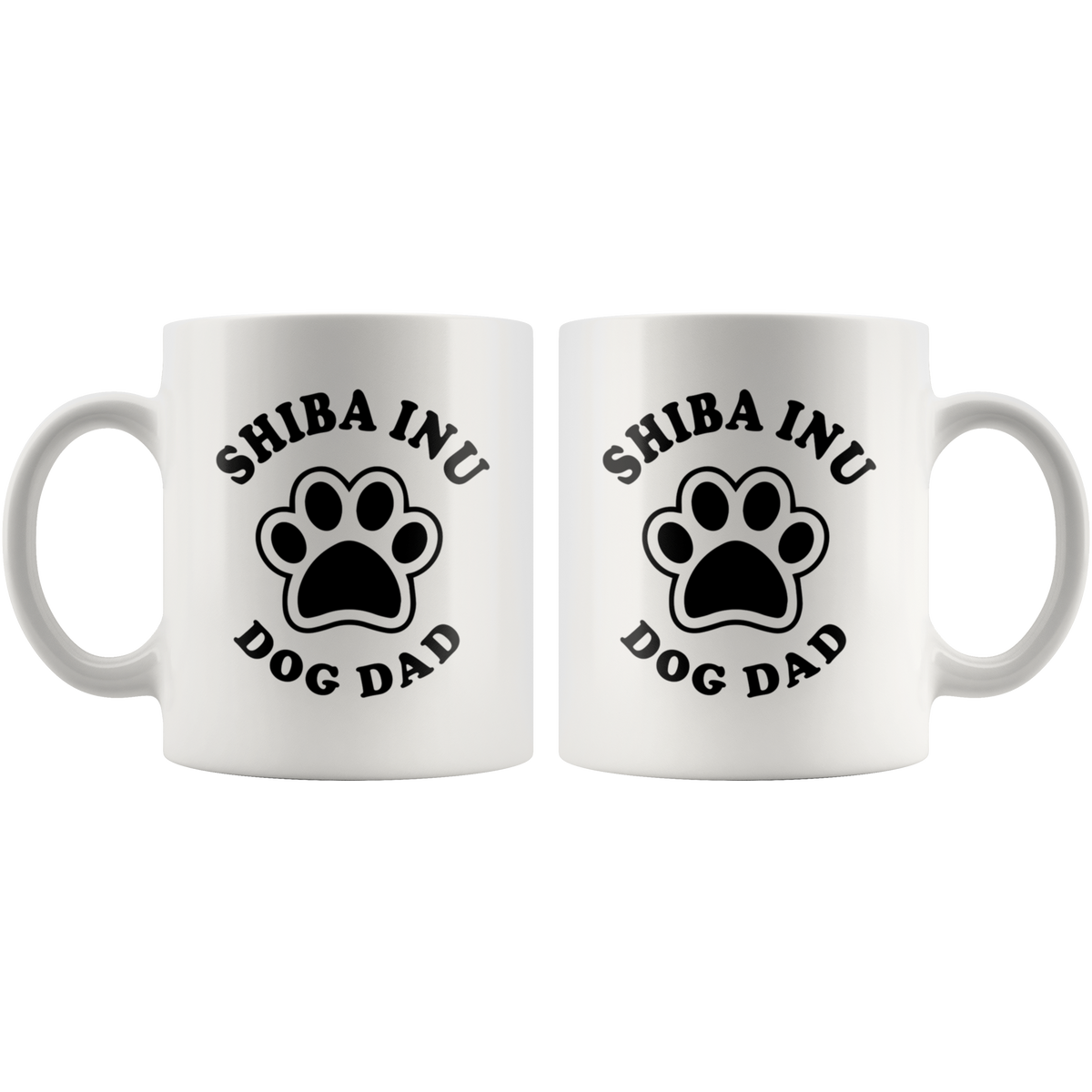 Shiba Inu Dog Dad Coffee / Tea Ceramic Mug - 11oz / 15oz
