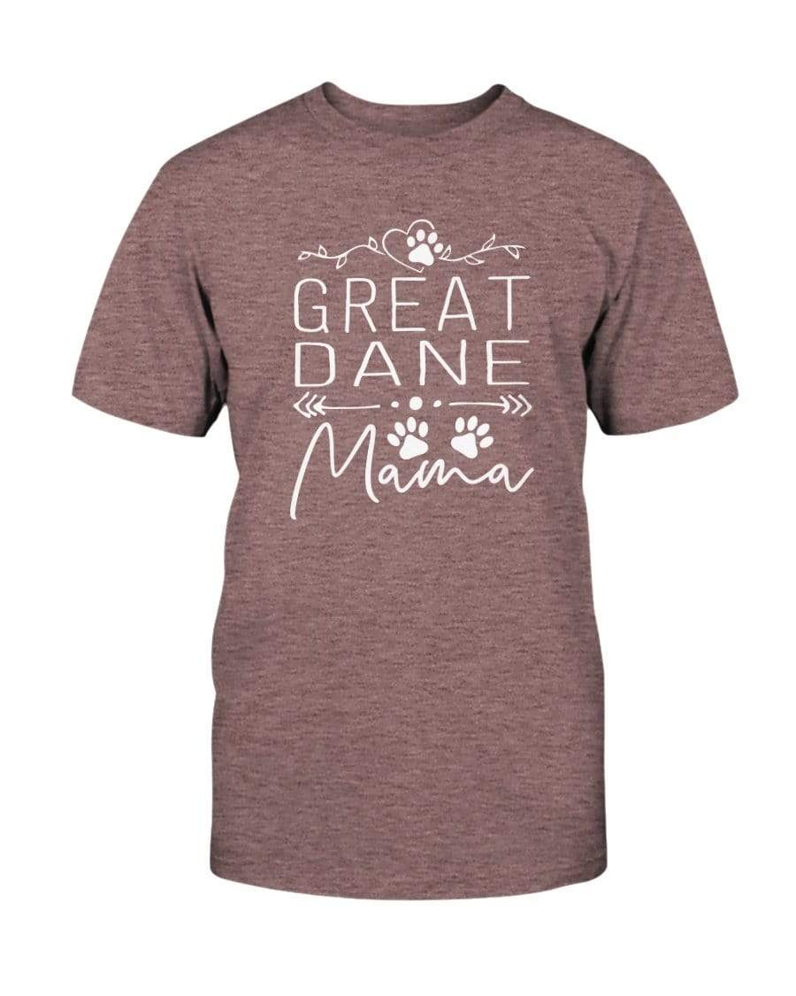 Great Dane Dog Mama Super Soft Unisex T-Shirt Shirts Heather Mauve / S