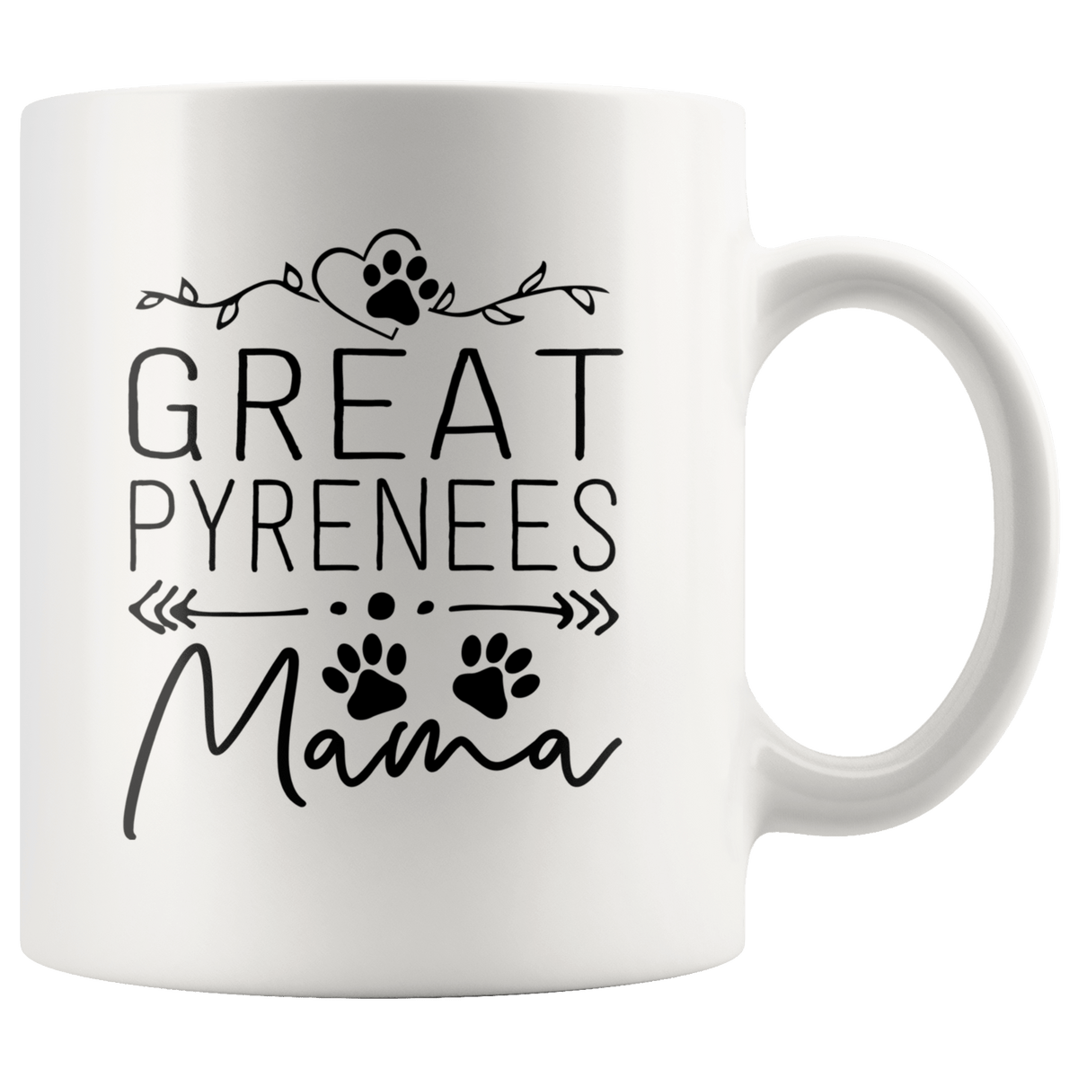 Great Pyrenees Dog Mama Coffee / Tea Ceramic Mug - 11oz / 15oz Drinkware 11oz Mug