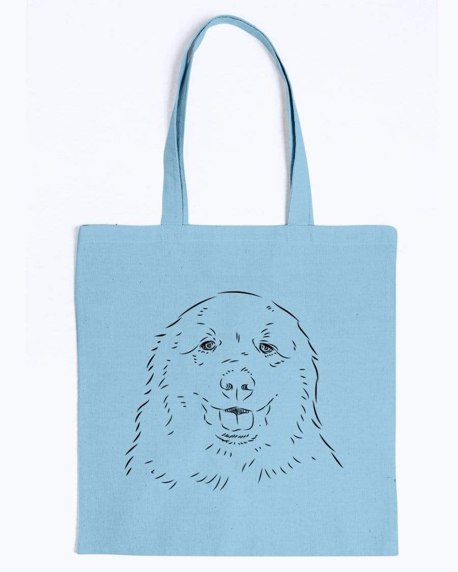Great Pyrenees Doodle Dogs Canvas Tote Bag Accessories Light Blue / M
