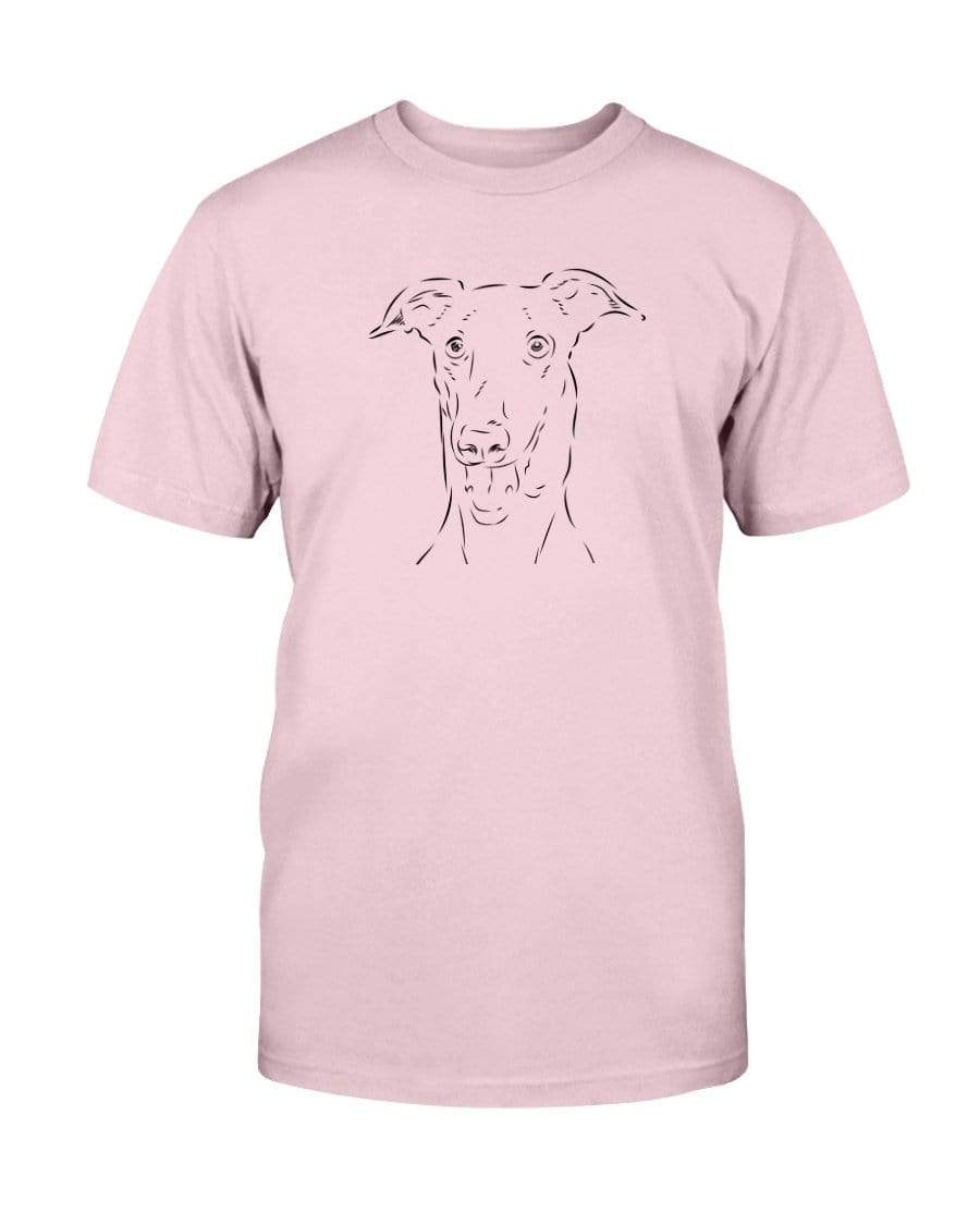 Greyhound Doodle Doggies Super Soft Unisex T-Shirt Shirts Pink / S