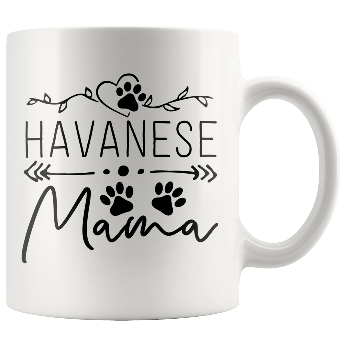 Havanese Dog Mama Coffee / Tea Ceramic Mug - 11oz / 15oz Drinkware 11oz Mug
