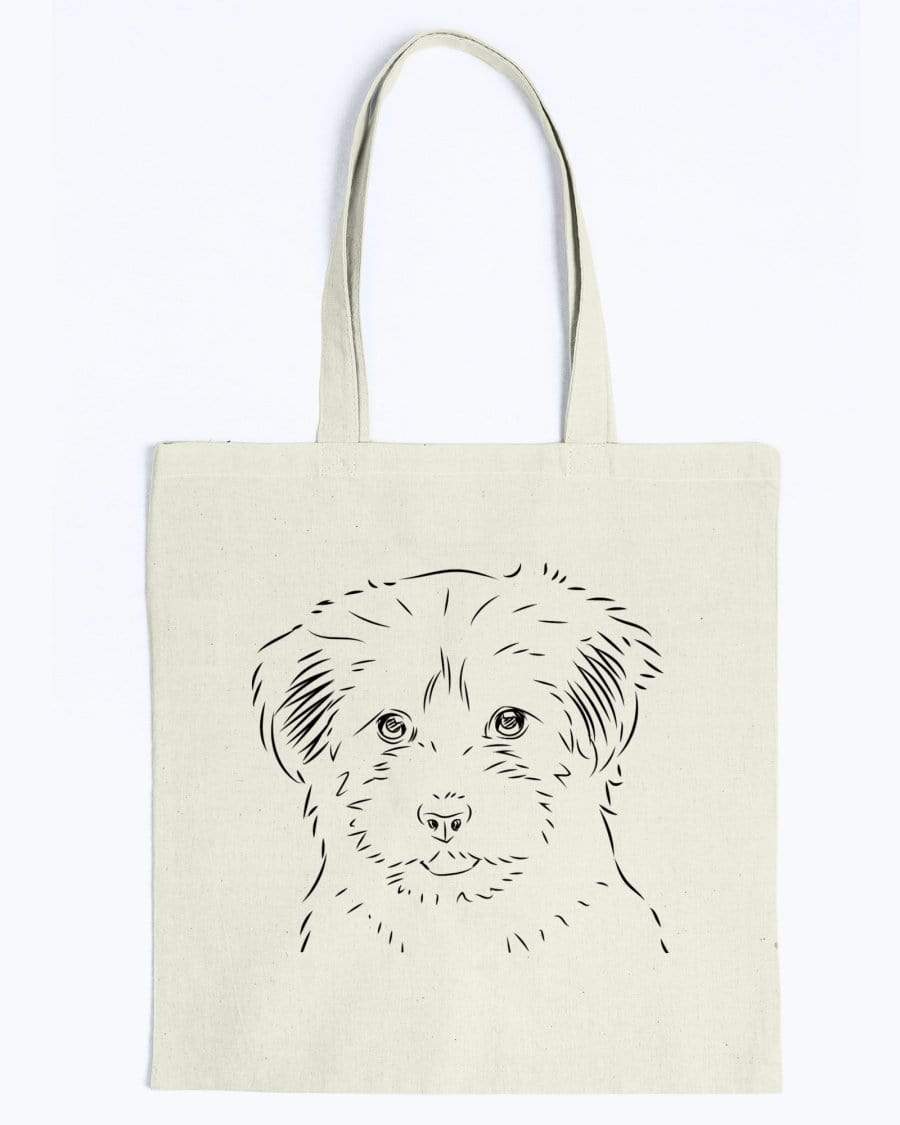 Havanese Doodle Dogs Canvas Tote Bag Accessories Natural / M