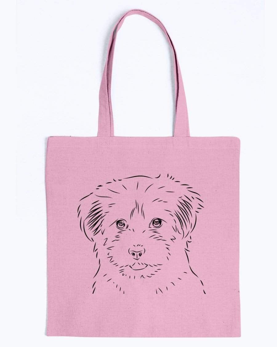 Havanese Doodle Dogs Canvas Tote Bag Accessories Pink / M