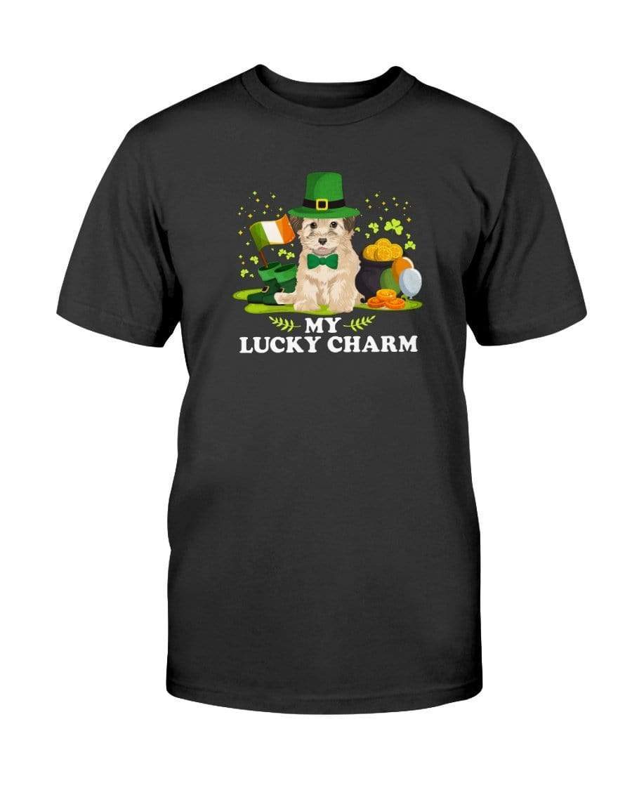 Havanese St. Patricks Day My Lucky Charm Unisex T-Shirt Shirts Black / S