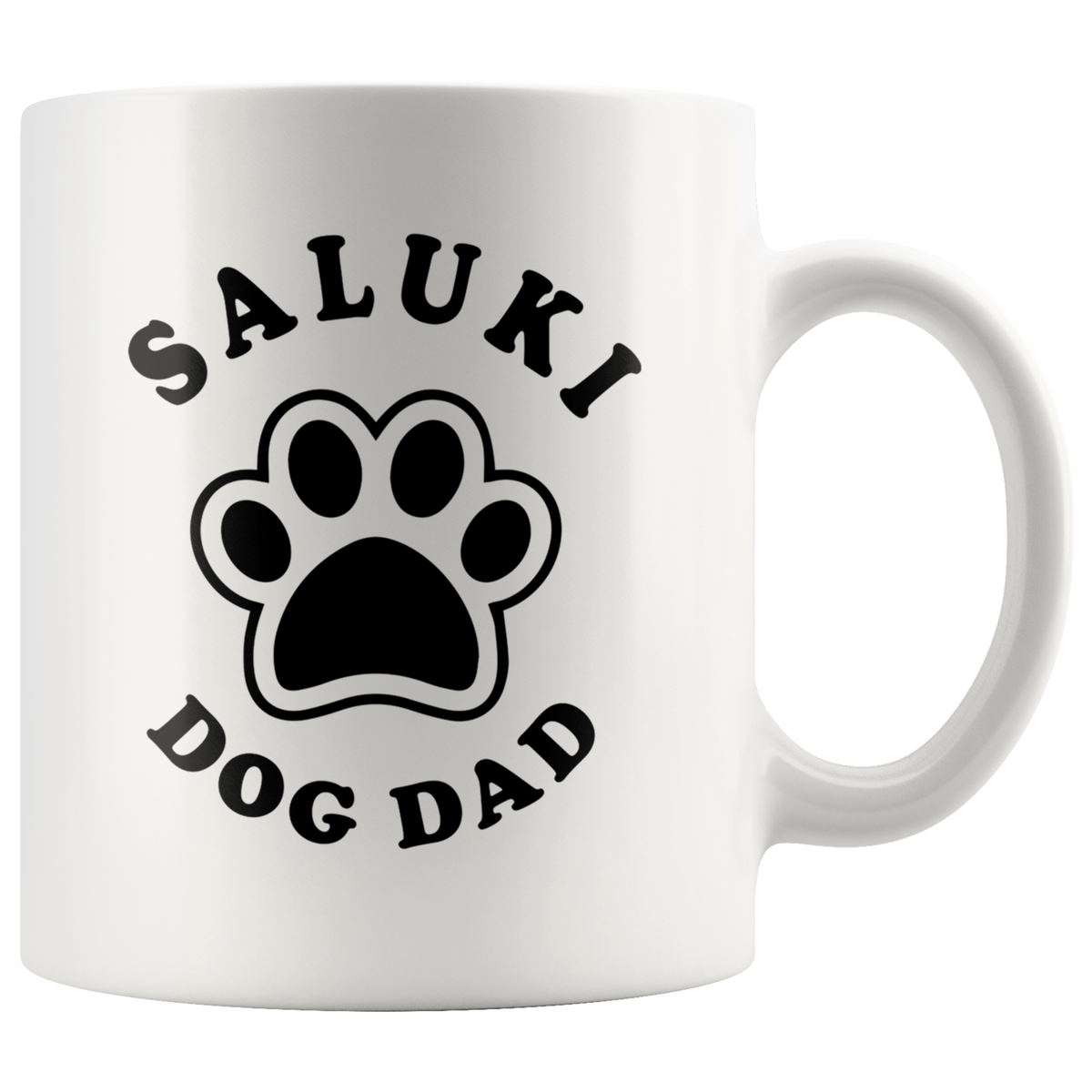 Saluki Dog Dad Coffee / Tea Ceramic Mug - 11oz / 15oz