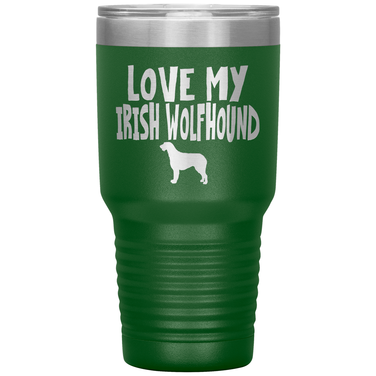 Love My Irish Wolfhound 30 Oz Vacuum Tumbler