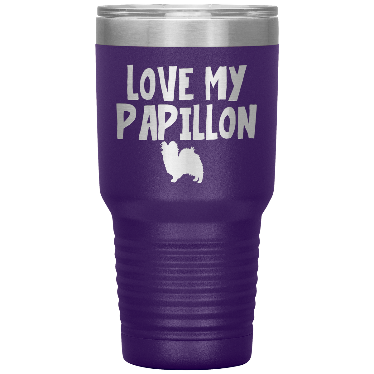 Love My Papillon 30 Oz Vacuum Tumbler