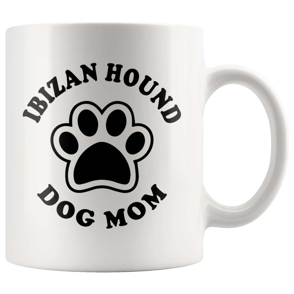 Ibizan Hound Dog Mom Coffee / Tea Ceramic Mug - 11oz / 15oz Drinkware 11oz Mug