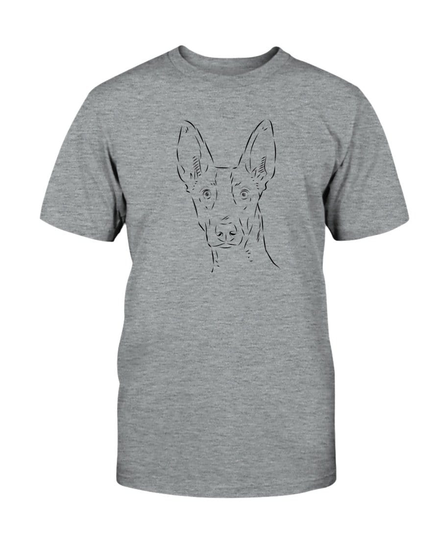 Ibizan Hound Doodle Doggies Super Soft Unisex T-Shirt Shirts Athletic Heather / S