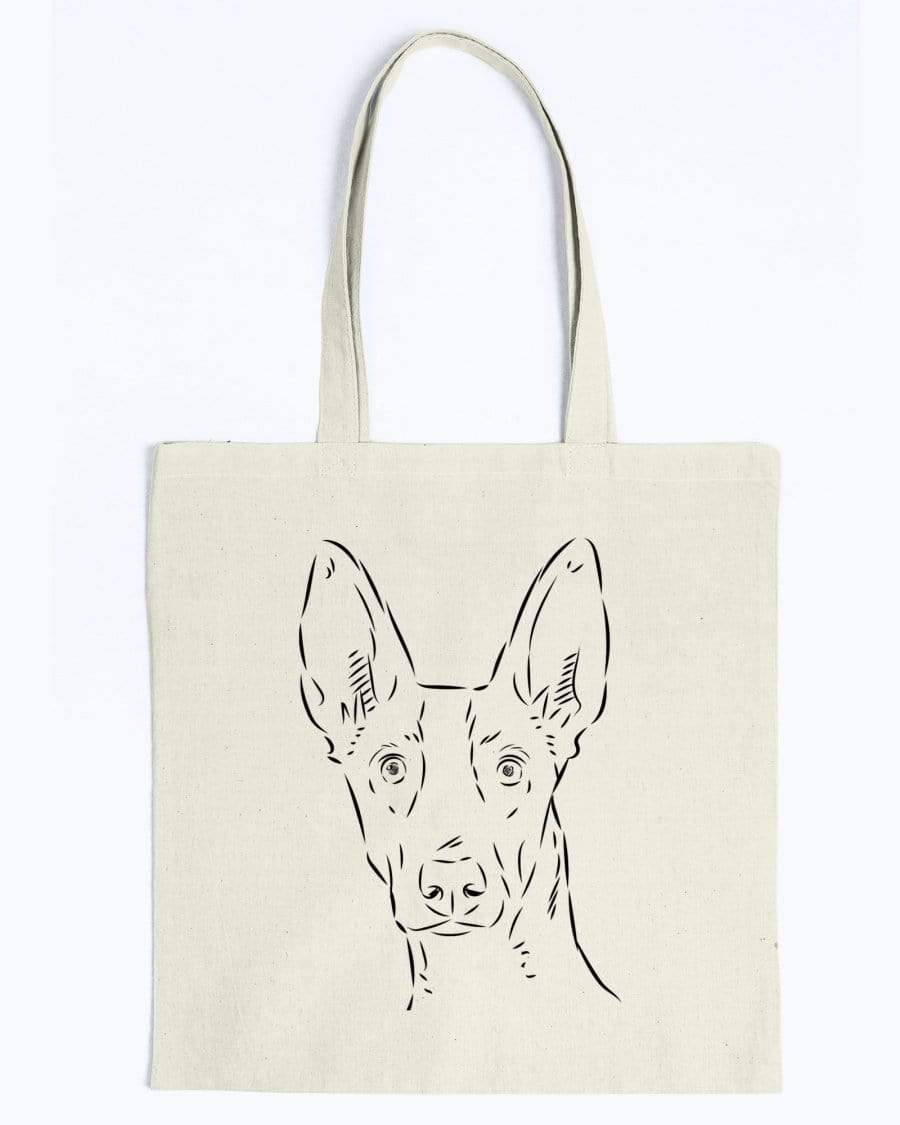 Ibizan Hound Doodle Dogs Canvas Tote Bag Accessories Natural / M