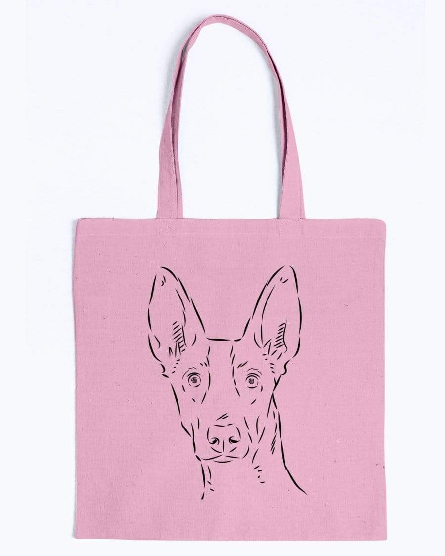 Ibizan Hound Doodle Dogs Canvas Tote Bag Accessories Pink / M