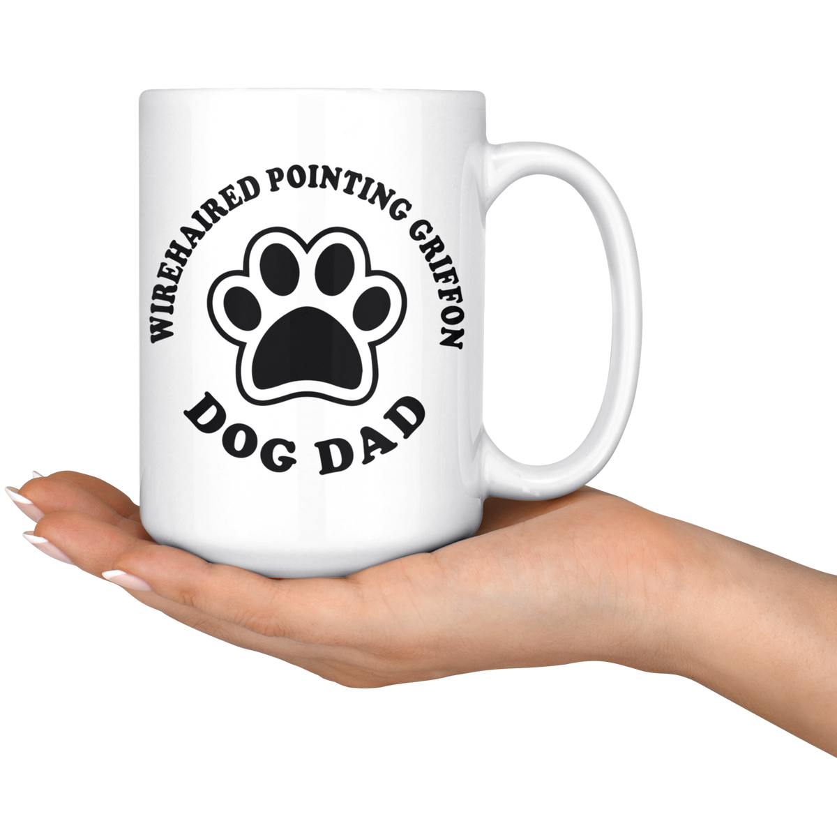 Wirehaired Pointing Griffon Dog Dad Coffee / Tea Ceramic Mug - 11oz / 15oz