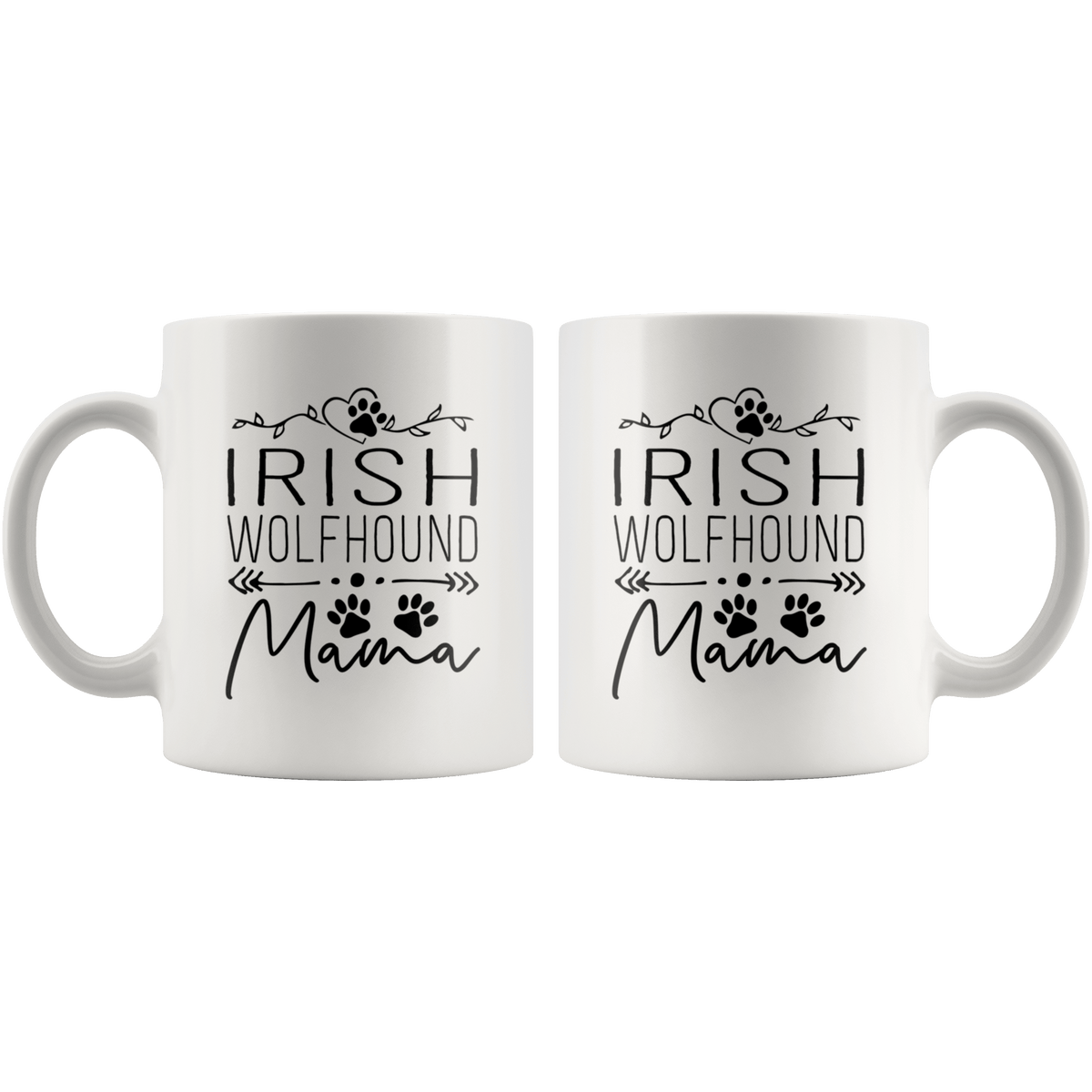 Irish Wolfhound Dog Mama Coffee / Tea Ceramic Mug - 11oz / 15oz Drinkware