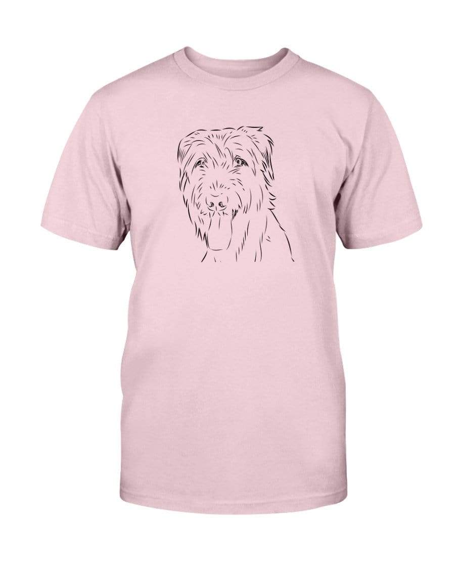 Irish Wolfhound Doodle Doggies Super Soft Unisex T-Shirt Shirts Pink / S