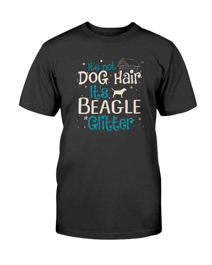 It&#39;s Not Dog Hair It&#39;s Beagle Glitter Unisex T-Shirt Shirts Black / S