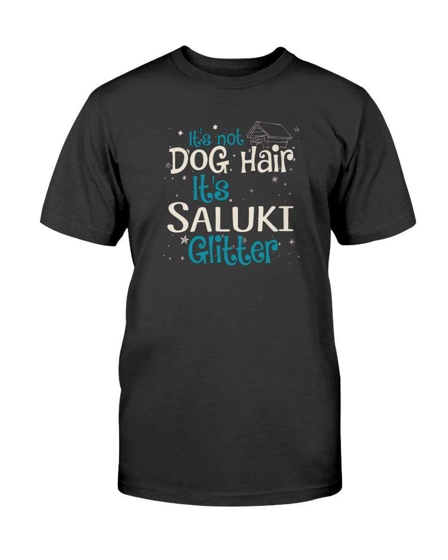 It&#39;s Not Dog Hair It&#39;s Saluki Glitter Unisex T-Shirt Shirts Black / S