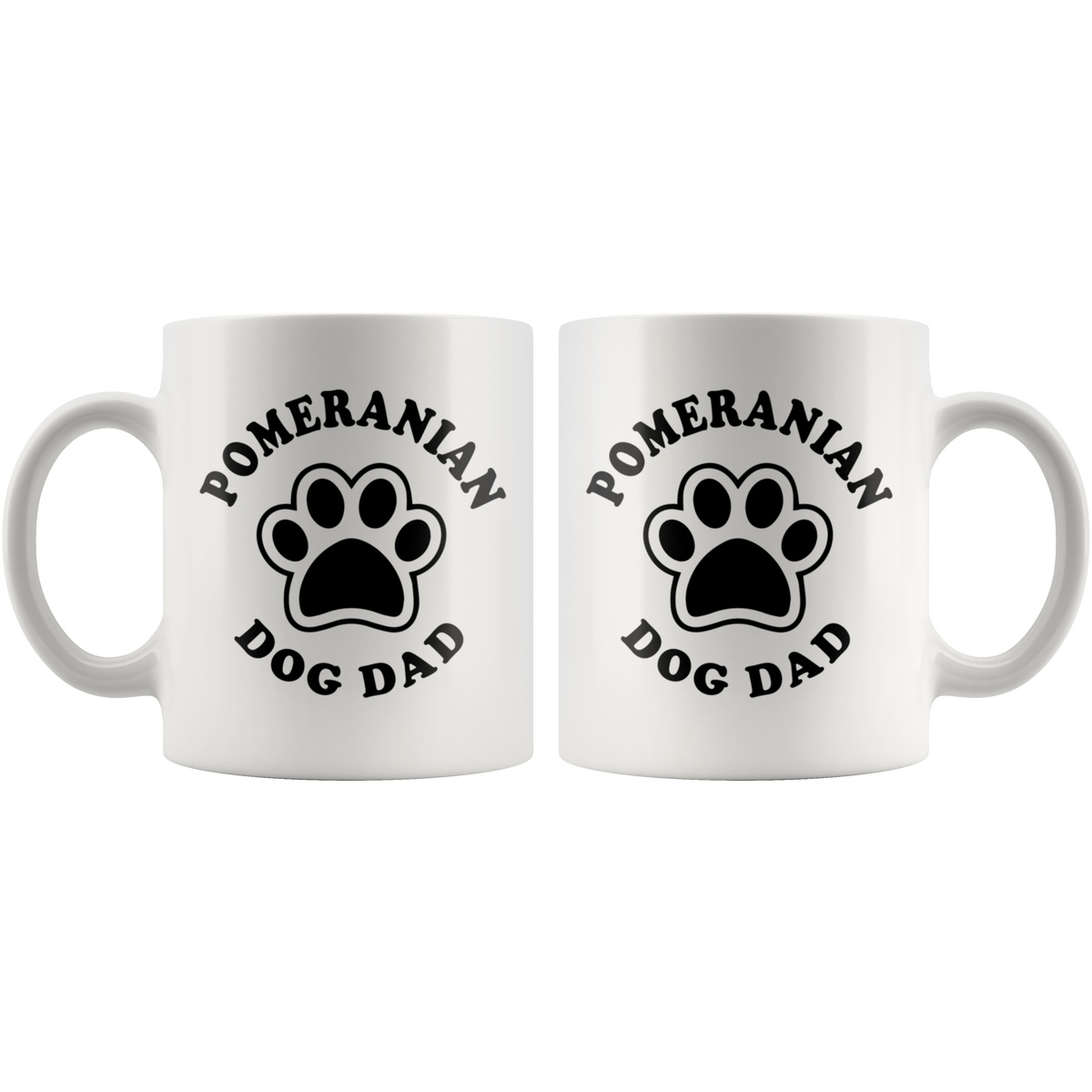 Pomeranian Dog Dad Coffee / Tea Ceramic Mug - 11oz / 15oz