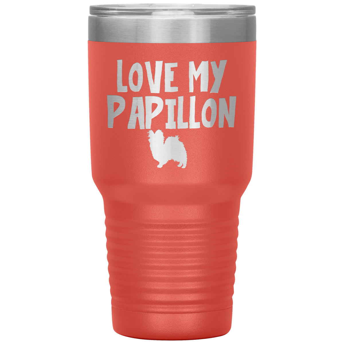 Love My Papillon 30 Oz Vacuum Tumbler