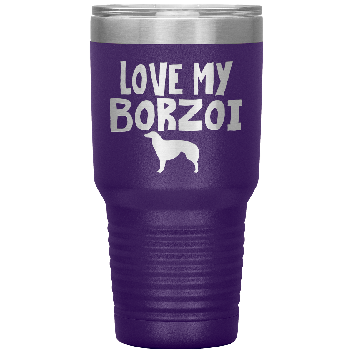 Love My Borzoi 30 Oz Vacuum Tumbler