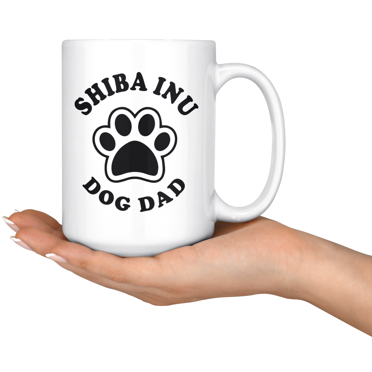 Shiba Inu Dog Dad Coffee / Tea Ceramic Mug - 11oz / 15oz
