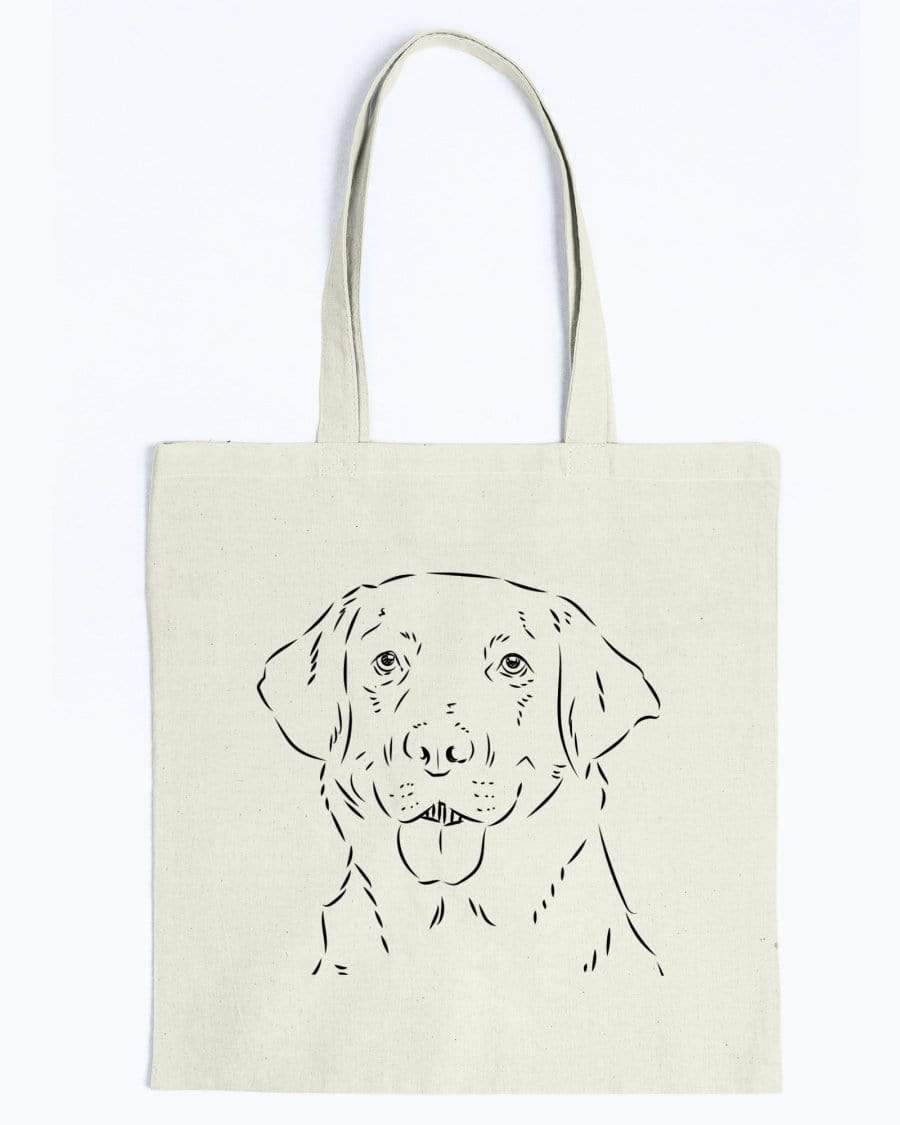 Labrador Retriever Doodle Dogs Canvas Tote Bag Accessories Natural / M