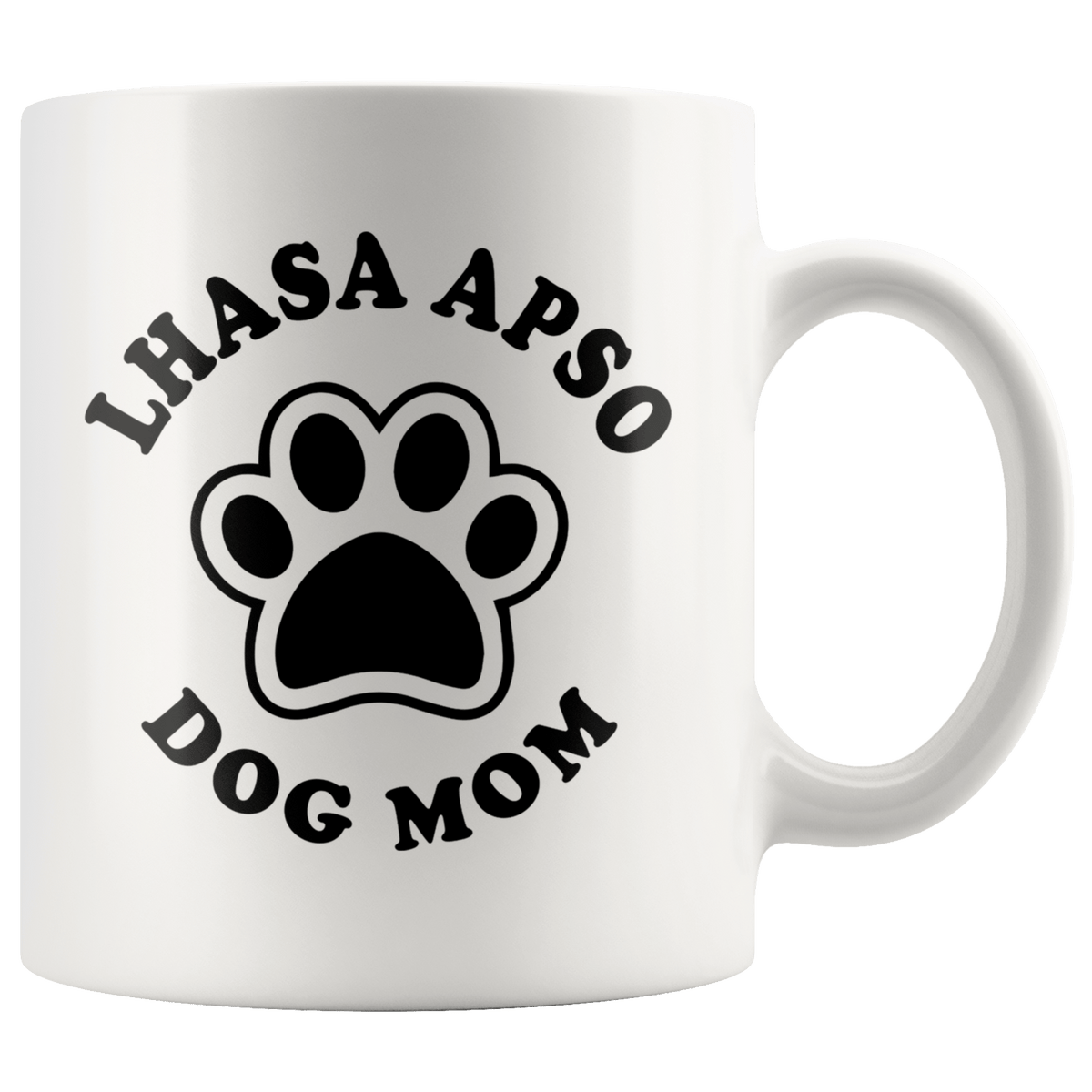 Lhasa Apso Dog Mom Coffee / Tea Ceramic Mug - 11oz / 15oz Drinkware 11oz Mug