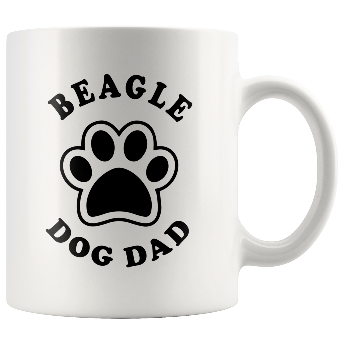 Beagle Dog Dad Coffee / Tea Ceramic Mug - 11oz / 15oz