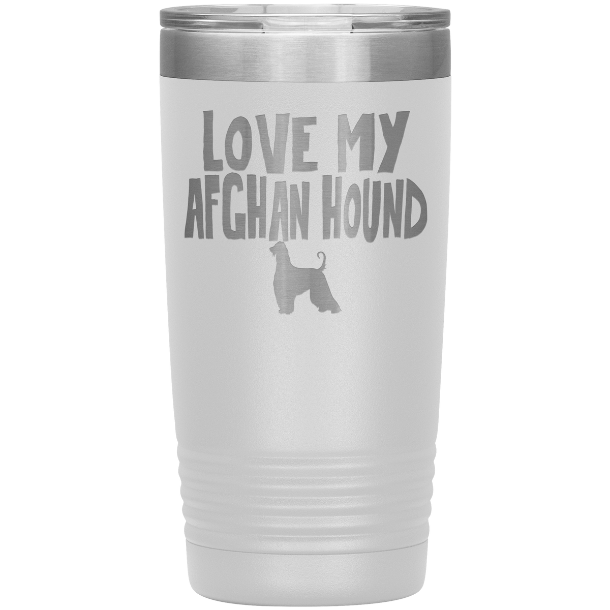 Love My Afghan Hound 20 Oz Vacuum Tumbler Tumblers White