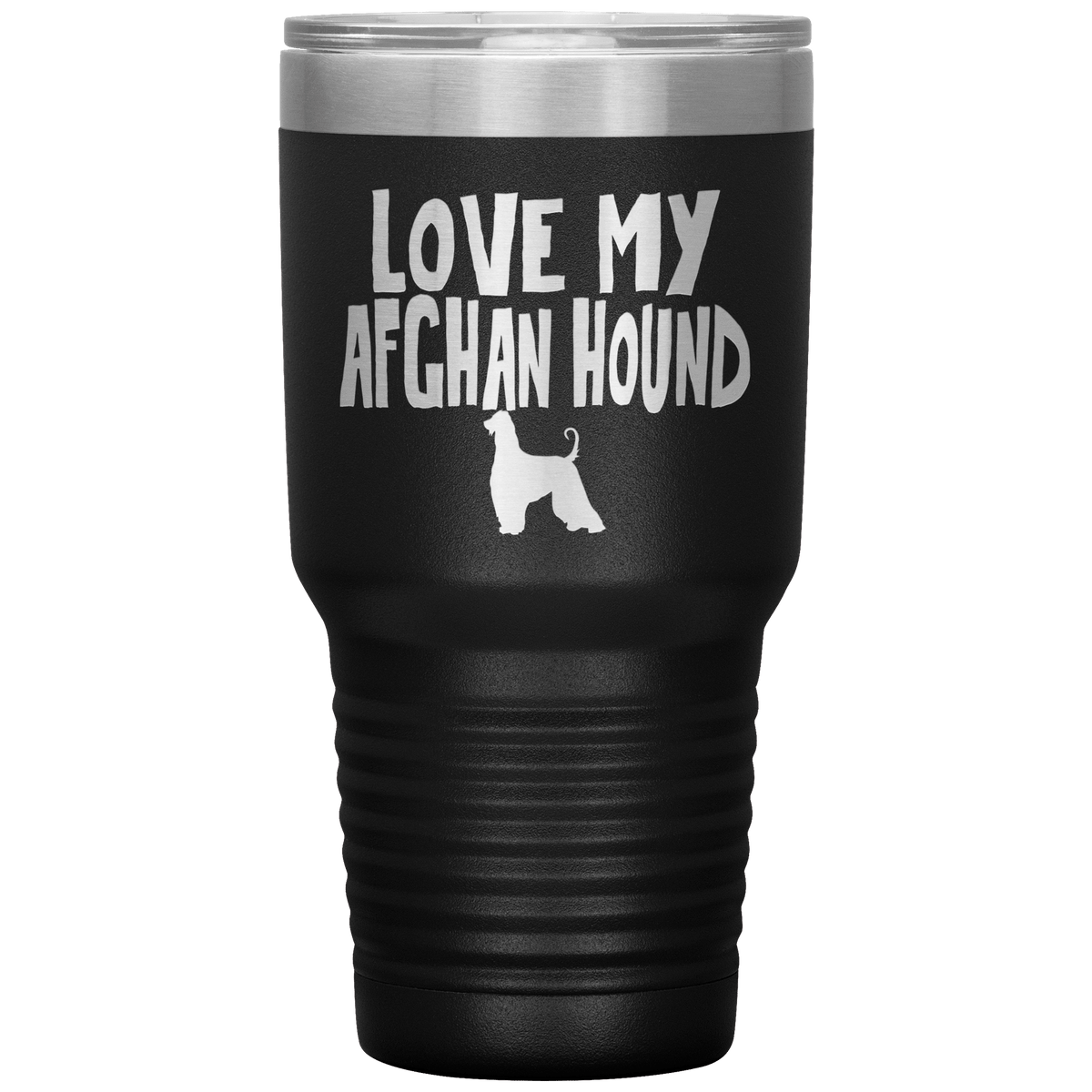 Love My Afghan Hound 30 Oz Vacuum Tumbler Tumblers Black