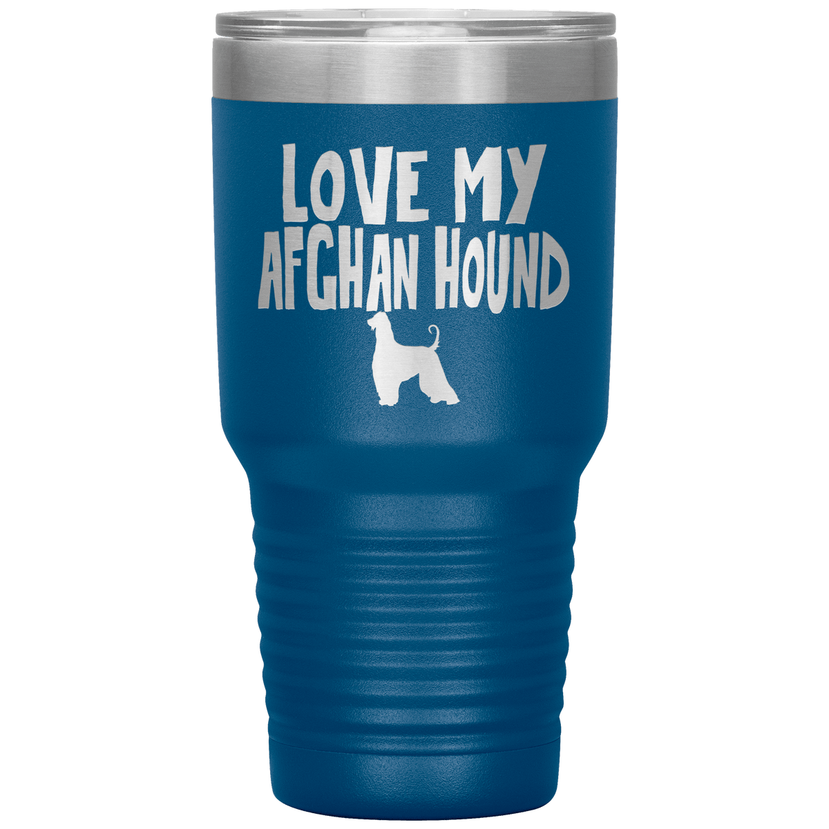 Love My Afghan Hound 30 Oz Vacuum Tumbler Tumblers Blue