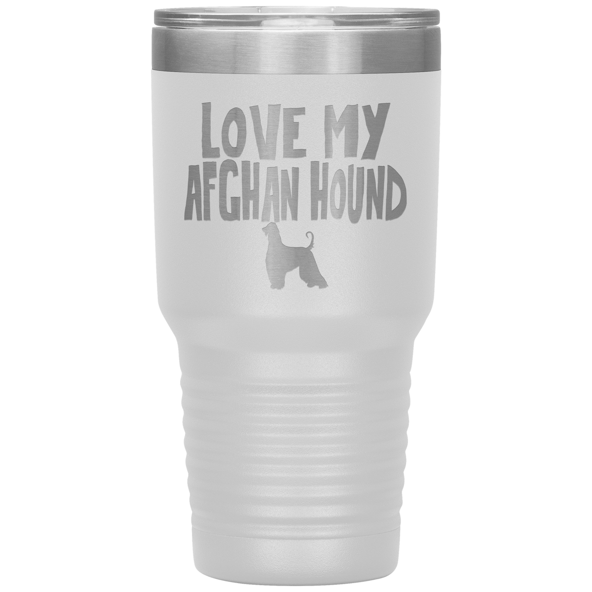 Love My Afghan Hound 30 Oz Vacuum Tumbler Tumblers White