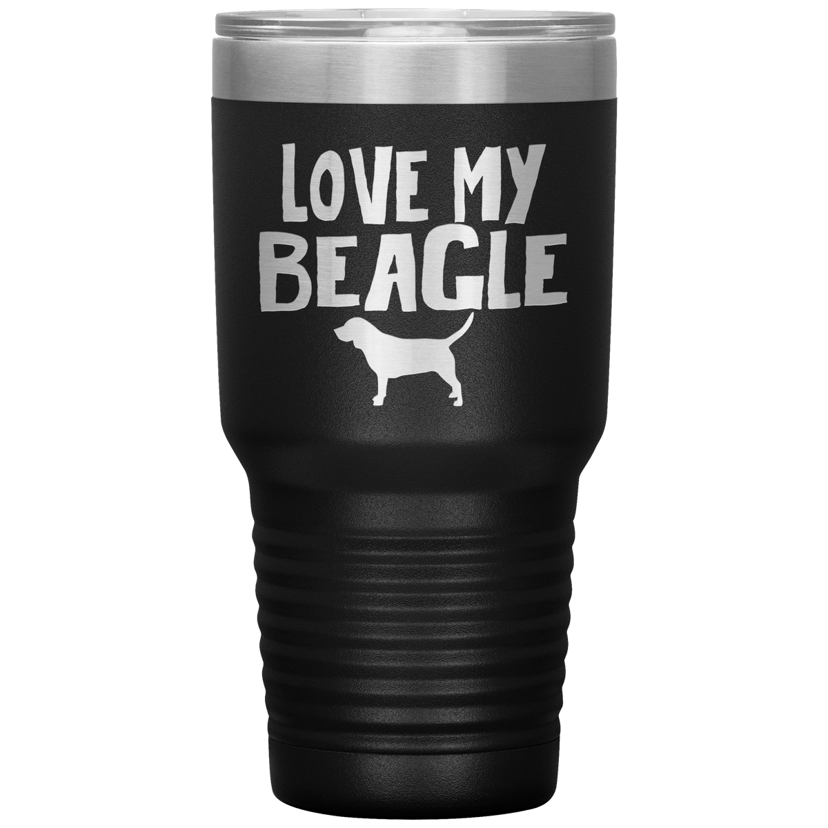 Love My Beagle 30 Oz Vacuum Tumbler Tumblers Black