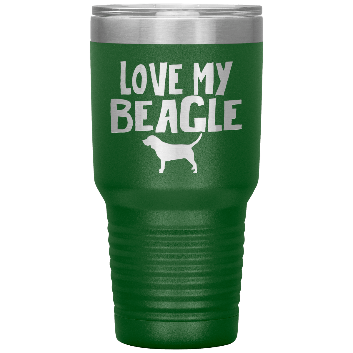 Love My Beagle 30 Oz Vacuum Tumbler Tumblers Green