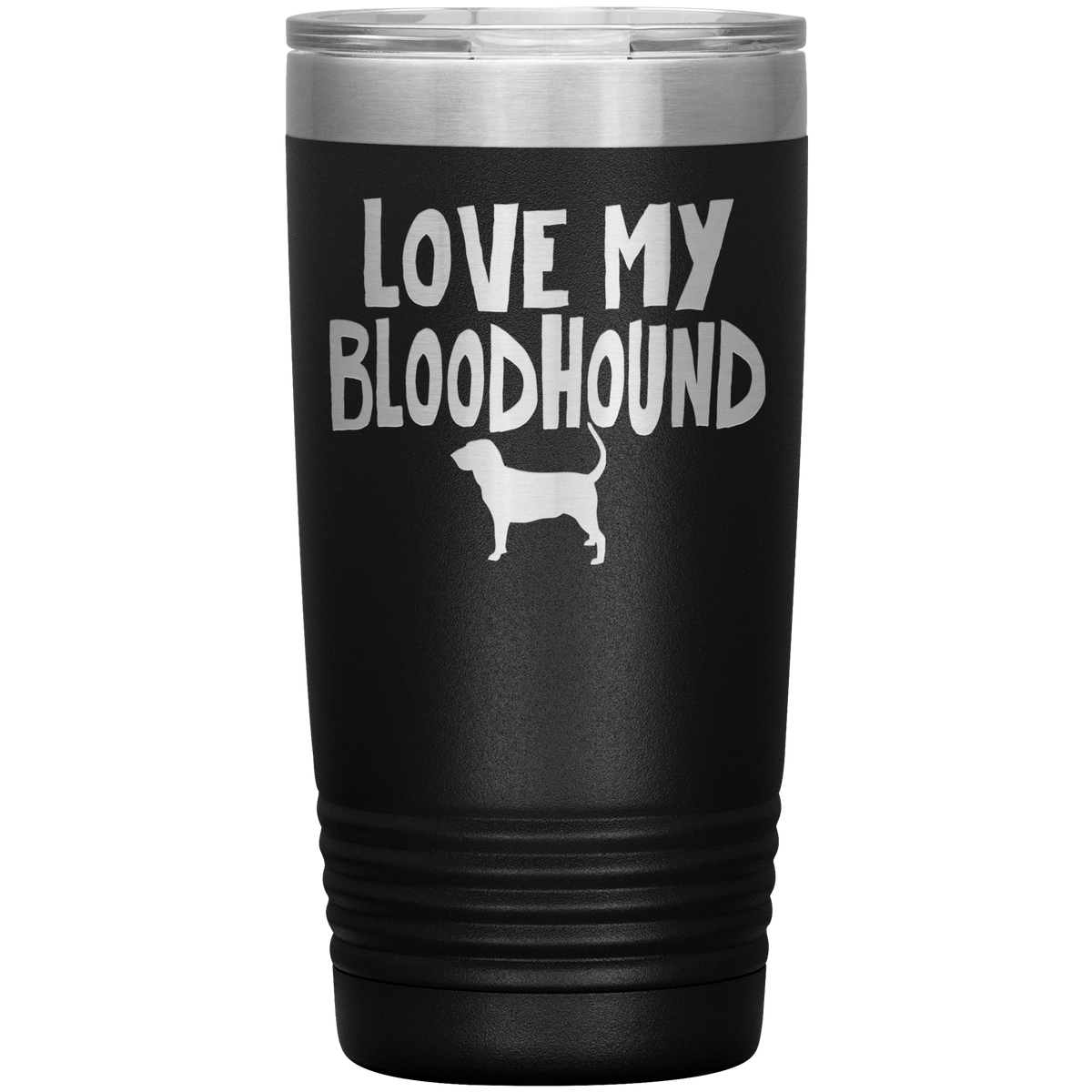 Love My Bloodhound 20 Oz Vacuum Tumbler Tumblers Black