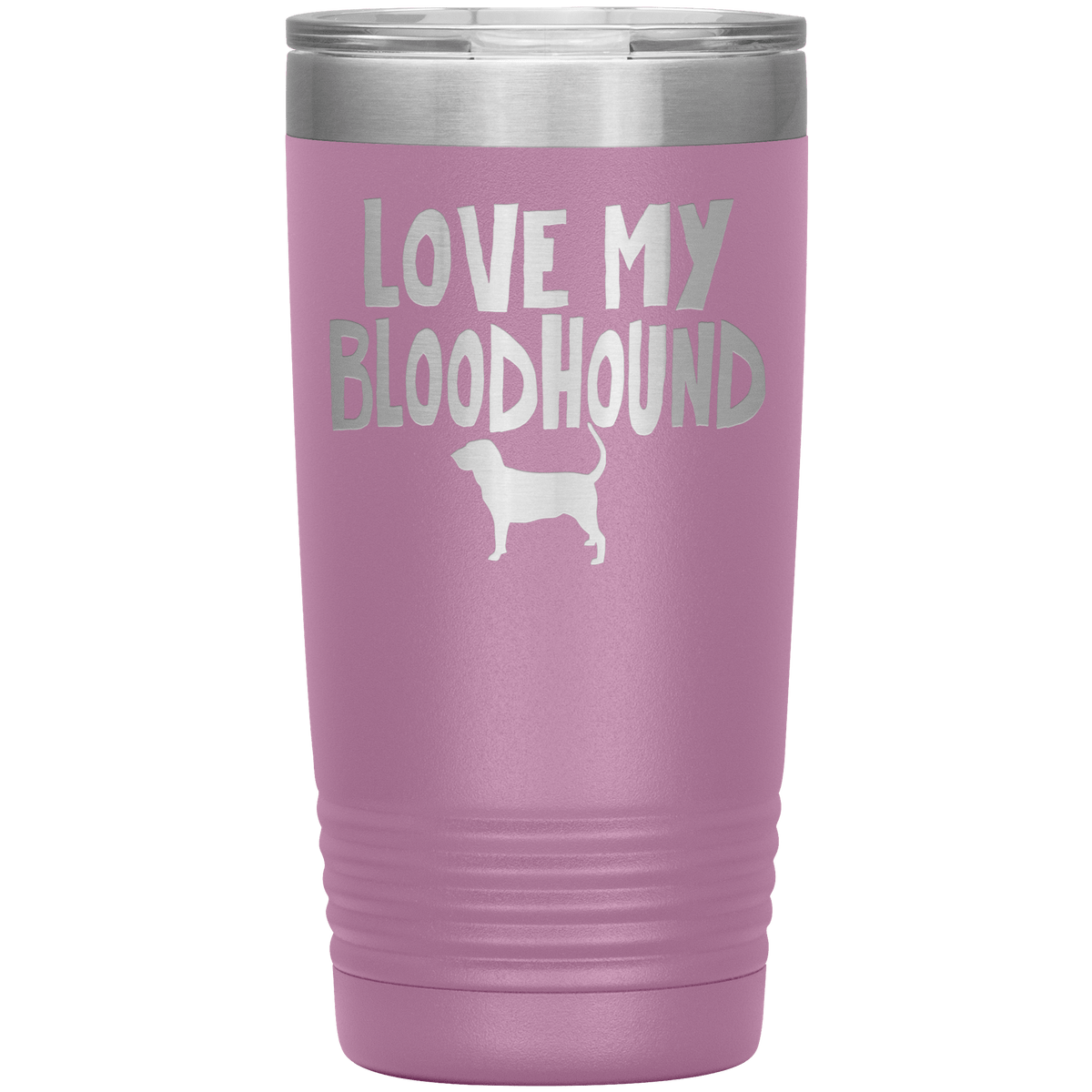 Love My Bloodhound 20 Oz Vacuum Tumbler Tumblers Light Purple