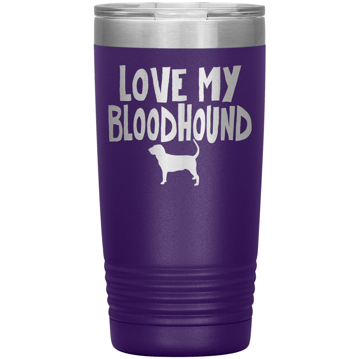 Love My Bloodhound 20 Oz Vacuum Tumbler Tumblers Purple
